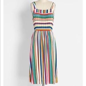 Modcloth rainbow jersey knit dress